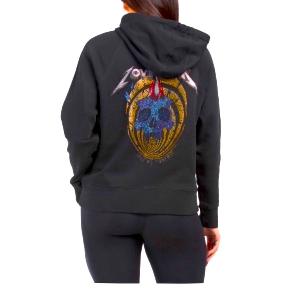 Zadig & Voltaire Clipper Love Punk Hooded Sweatshirt- XS,M